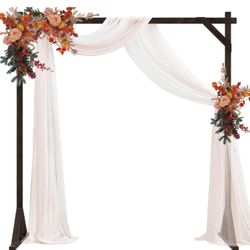 7.2FT Wooden Wedding Arch Stand Square Wood Arch 