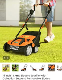 Electric Scarifier & Rake with Collection Bag