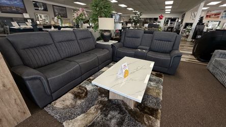 2 PC RECLINER SOFA AND LOVESEAT