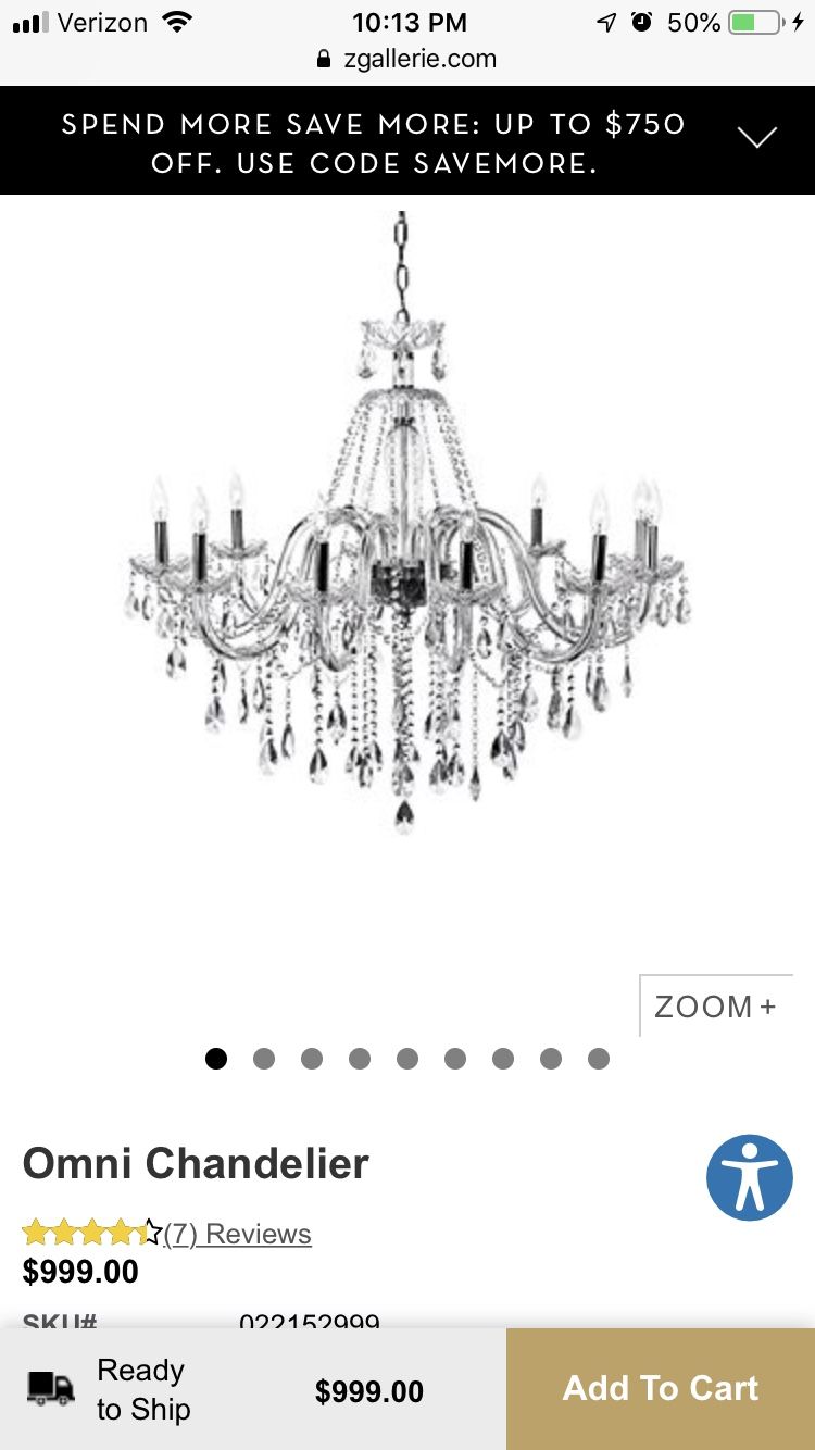 Omni chandelier z galleries