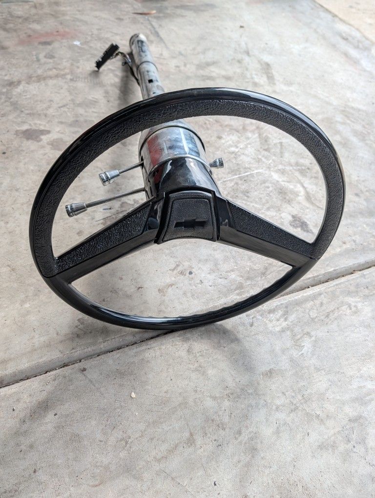C10 Steering Column and Steering Wheel