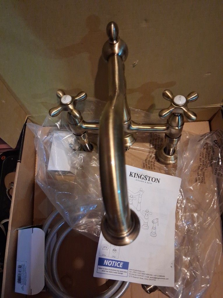 BRASS FAUCET KITCHEN OR BATH