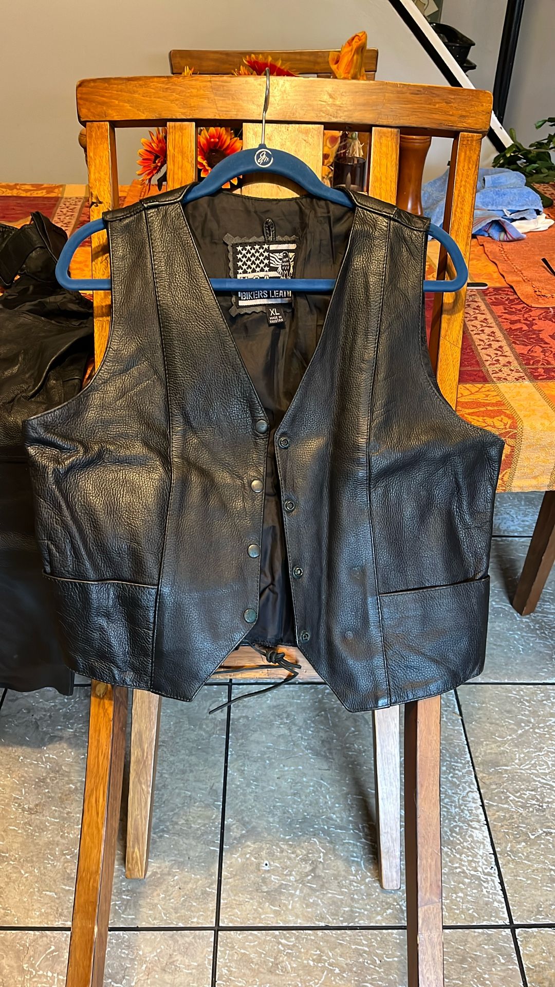 Leather Vest And Chaps