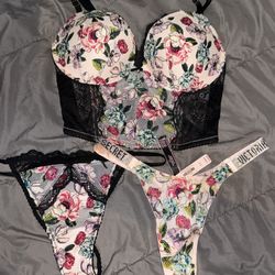 Victoria’s Secret Floral Corset Set