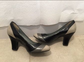 Reaction Kenneth Cole black, gray leather upper shoes size 7