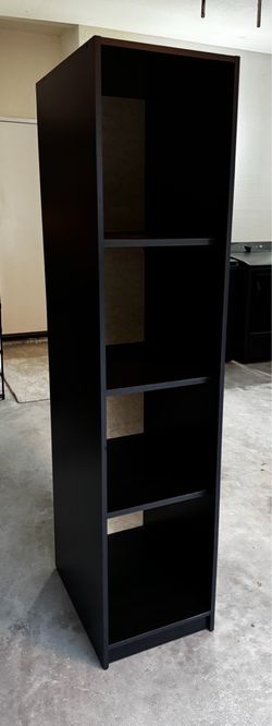 Black Open Wardrobe Shelving