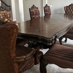 Beautiful Dining Table With 8 Chairs
