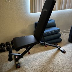 Like New Weight Set With Chair