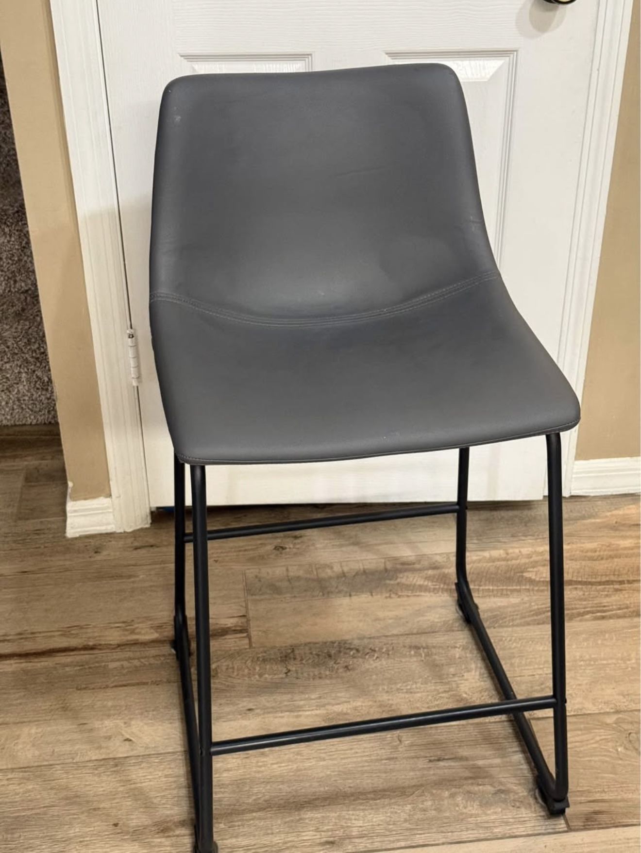 Bar Stools Set 4 Gray