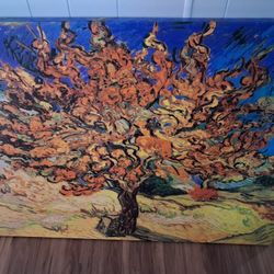 reproduction of the painting The Mulberry Tree by Vincent van Gogh