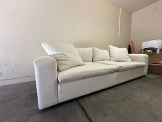 Modern white couch
