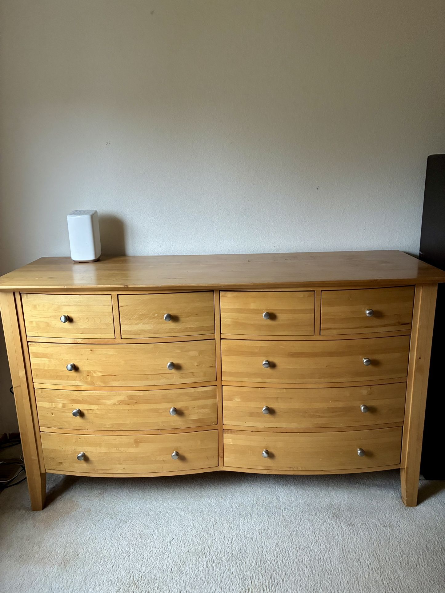 4-Piece Solid Wood Bedroom Set - $350 for Everything