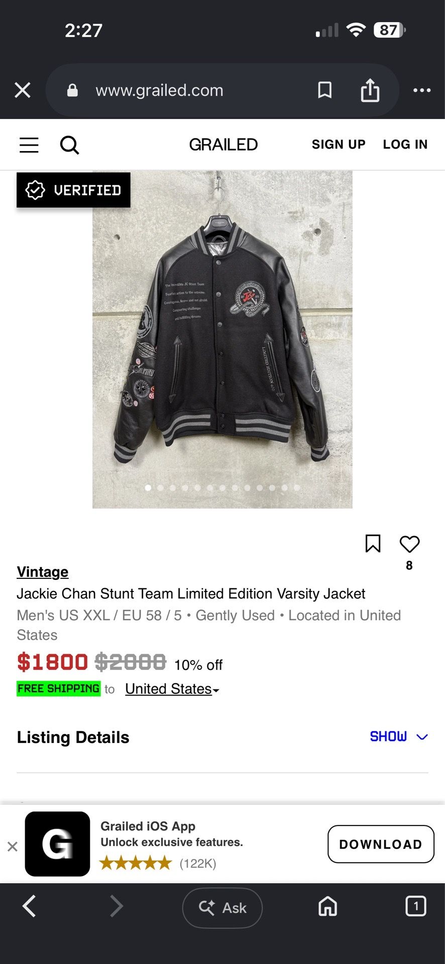 BRAND: Jackie Chan Stunt Team Leather Jacket