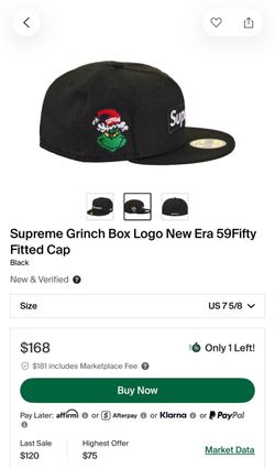 SUPREME GRINCH FITTED 7 5/8
