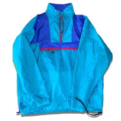 Turquoise wind breaker
