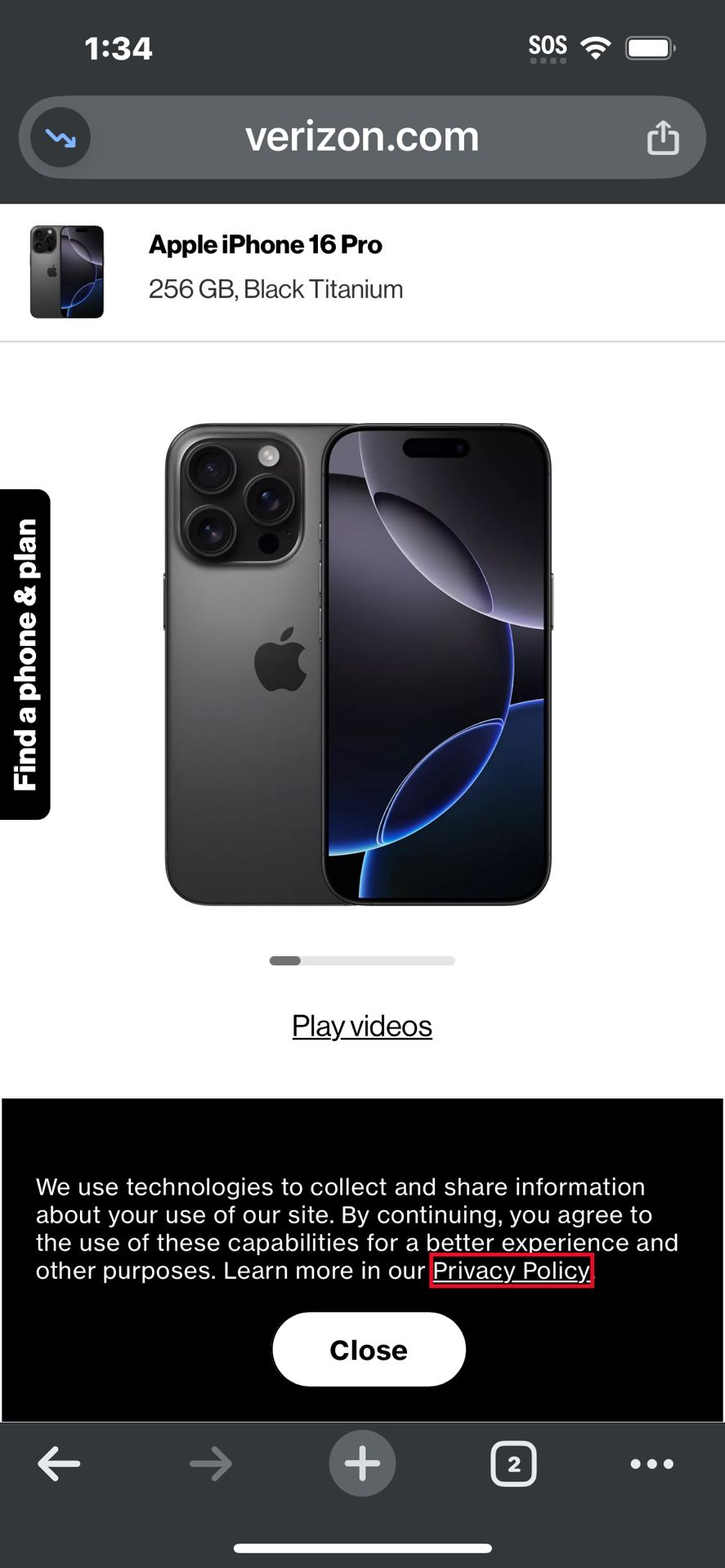 APPLE 16 Pro Brand New!! No Contract!!