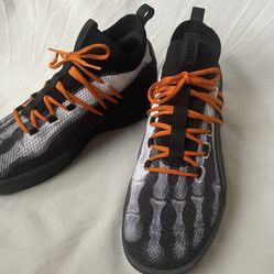 Size 10 Mens PUMA Clyde Court X-Ray Skeleton Shoes Basketball Sneakers 