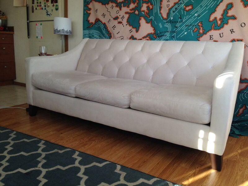 Macy S Chloe Velvet Tufted Sofa Ivory