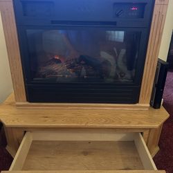 Electric Fireplace/Tv Stand for Sale in Brooklyn, New York - OfferUp