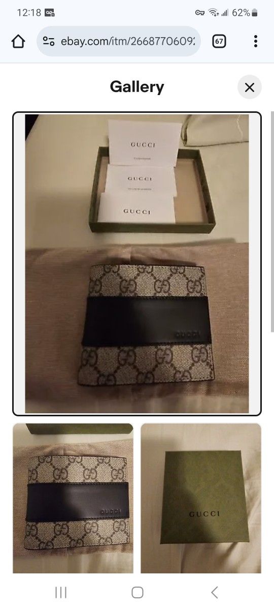 Brand New Gucci Men's Wallet