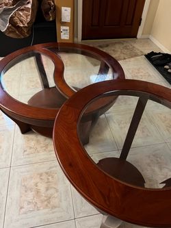 Coffee Table and end Table real wood must go