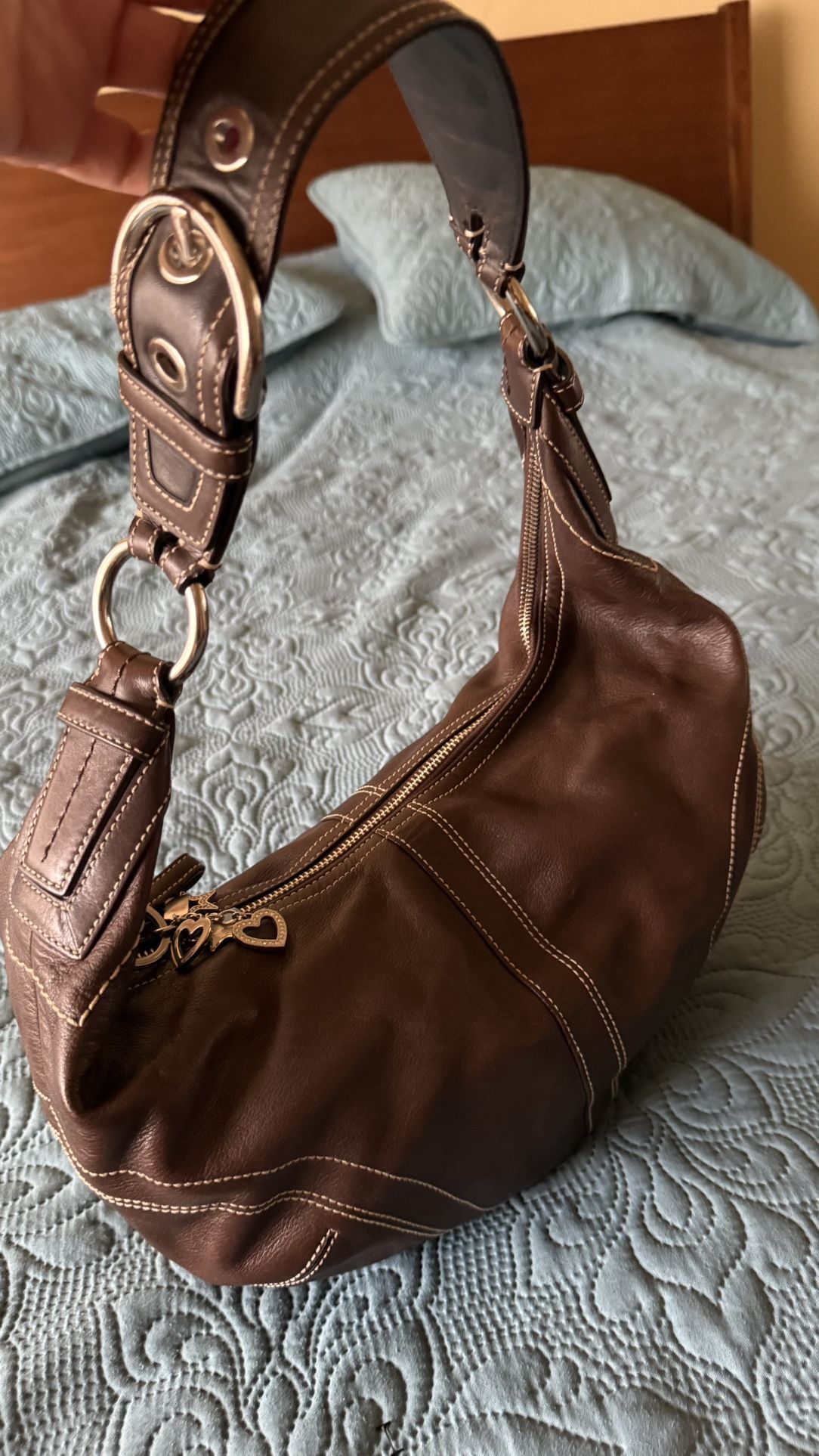 Dark Brown Coach bag-used