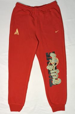 NIKE JA MORANT BASKETBALL FLEECE PANTS SIZE MEDIUM *NEW*