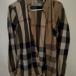 Vintage Authentic Burberry Dress Shirt Size Small