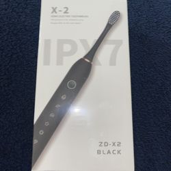 ZD-X2 Sonic Electric Toothbrush BlackPink Fast Charging IPX7 Dupont Bristles 2PK