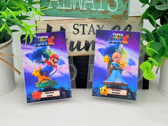 Super Mario Galaxy Amiibo Cards NFC laminated version