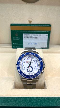 Rolex Yacht Master II Fully Stainless Steel 2016 Watch Pre-Owned 116680