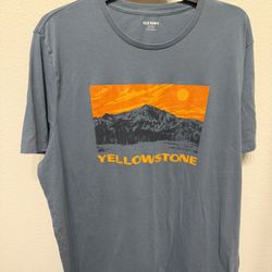Old Navy Men’s Blue Yellowstone Shirt, Size 2XL 
