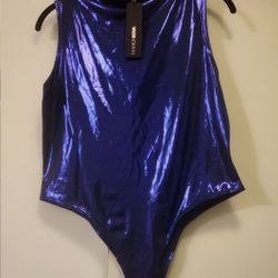 Fashion Nova Sz XL SLeeveless Bodysuit BNWT 