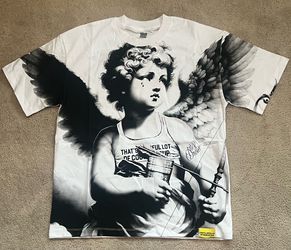 That’s A Awful Lot Of Cough Syrup Angel Graphic Tee – Size Medium
