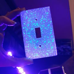 Glowing Glitter Light Switch/outlet Covers