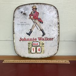 Johnnie Walker Vintage Tin Calendar