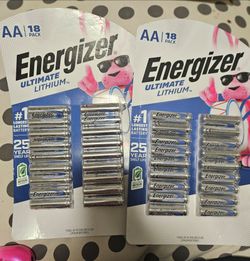 Energizer Ultimate Lithium AA Batteries 18-Pack x2