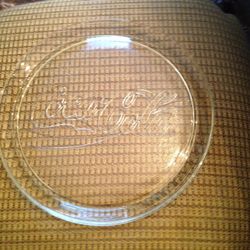 Coca-Cola 13in Glass Platter/Tray