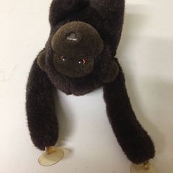 Monkey plush for car window