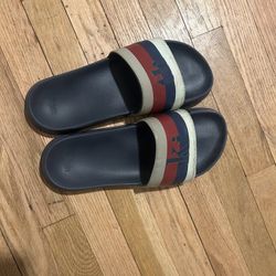 Kith Rare Multi Stripe Serif Slides – Clean & Comfortable