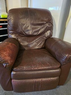 Used Leather Recliner - Cover Incl.