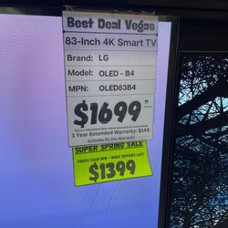 83" LG 4K Smart TV 2160P SKU5930