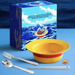 One Piece Straw Hat Ramen Bowl Set