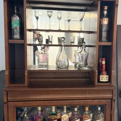 Pottery Barn Wood Bar 