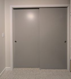 Sliding Closet Doors, Gray