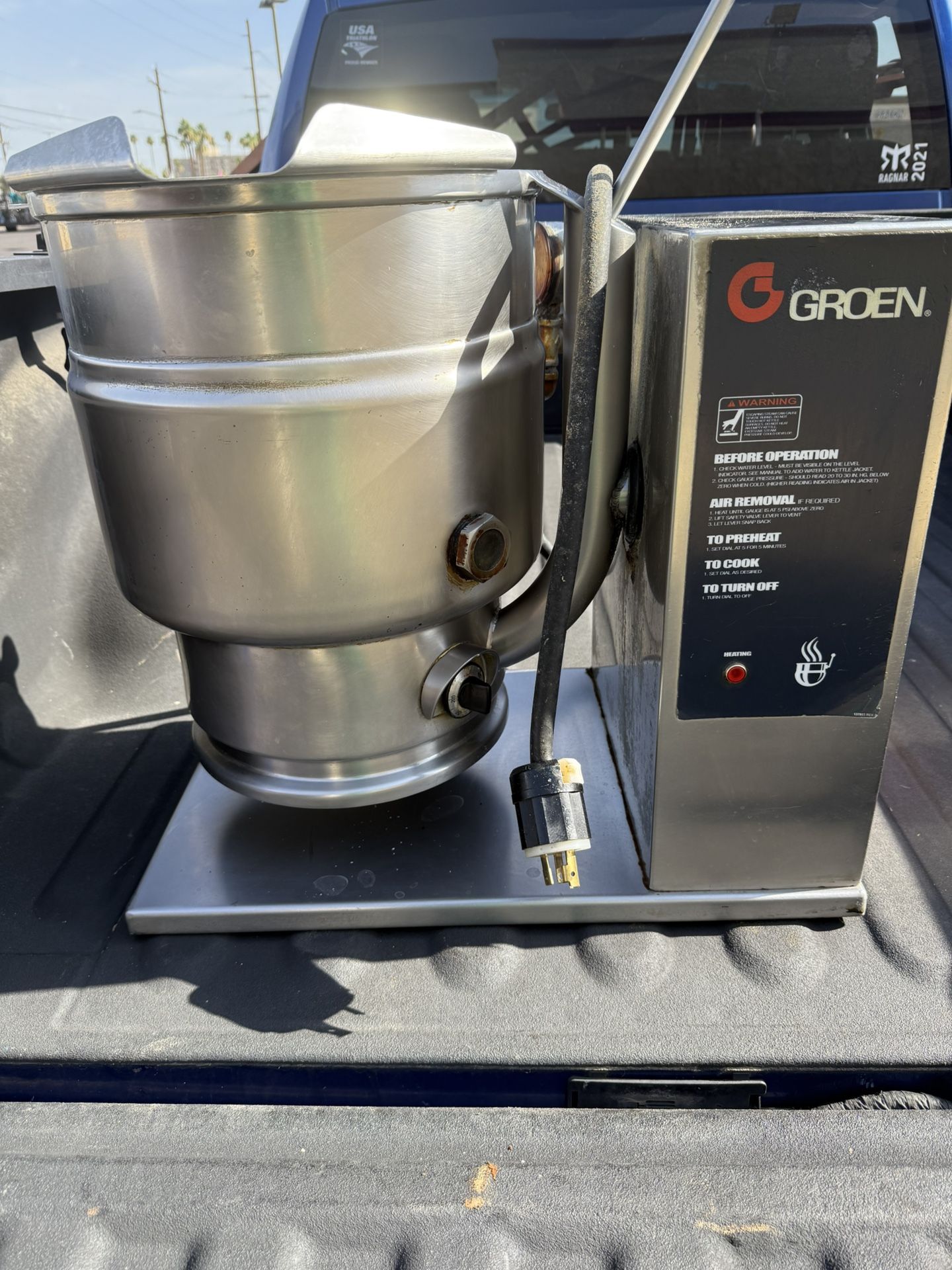Used Commercial Electric Steam Kettle 
