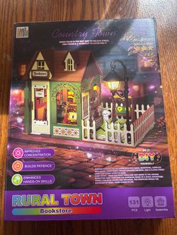 DIYBee Rural Town Bookstore Miniature Kit