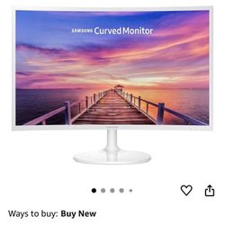 Samsung Curved 27” LED Monitor 