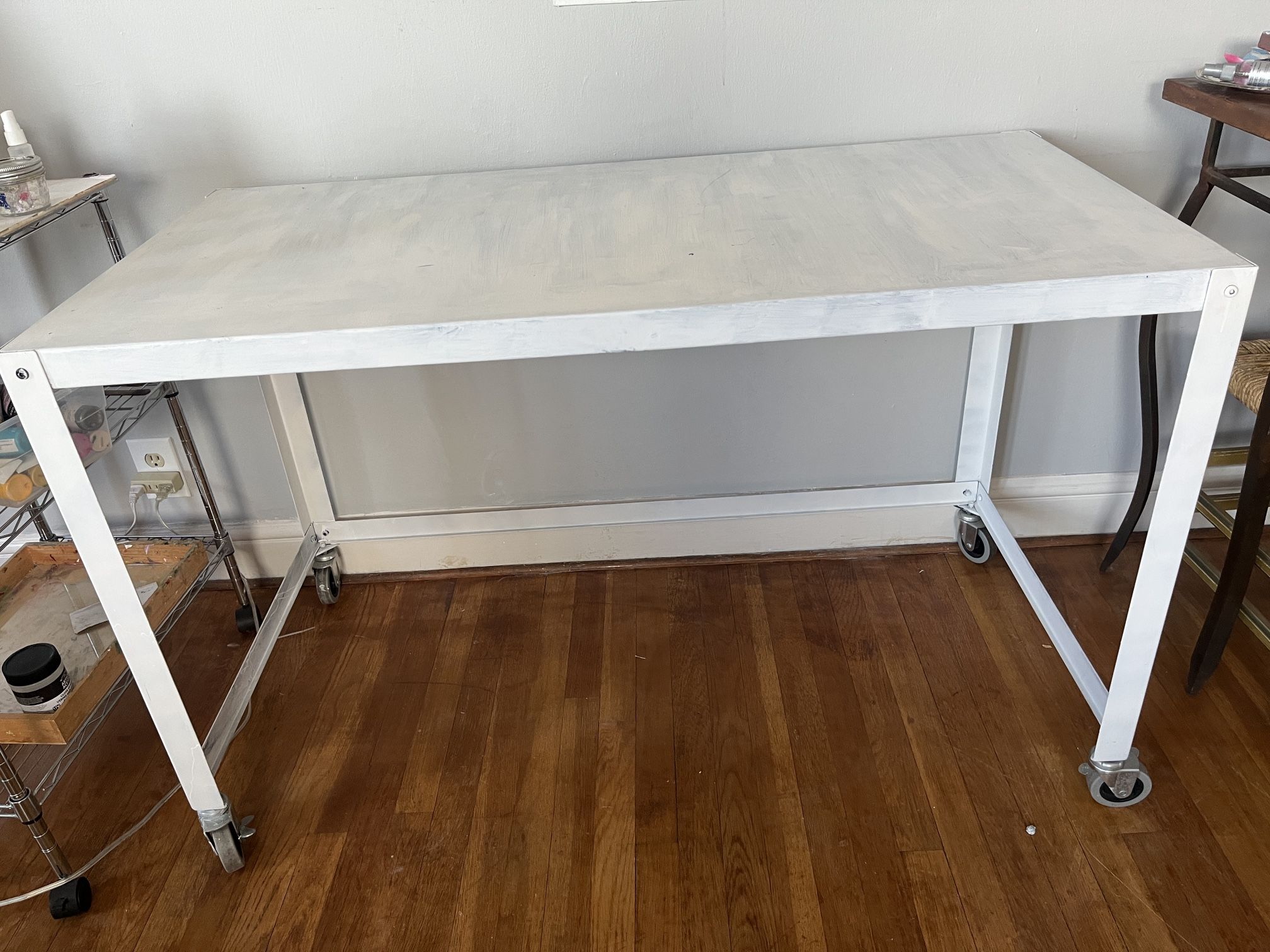 CB 2 Metal Table -Desk 48” X24” X 30” 
