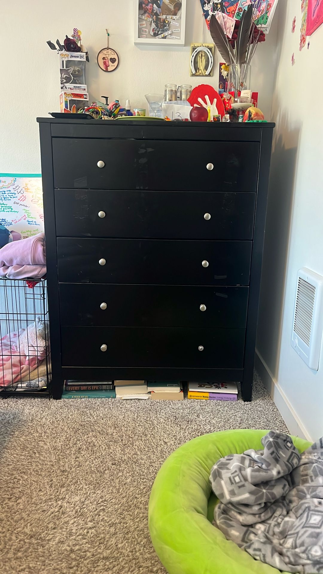 Sturdy black dresser